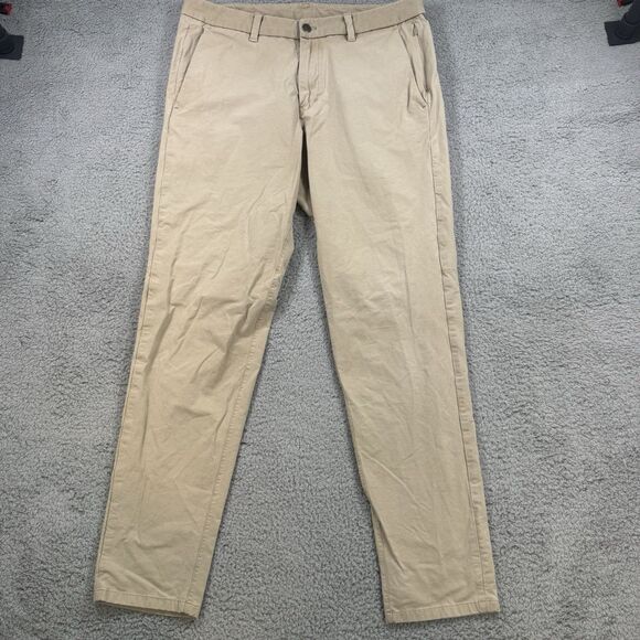 Lululemon Pants Mens 34x32 Beige Classic Fit Commission Performance Golf Casual - Picture 1 of 11